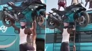 Twitter User Shares Video of Man Carrying Bike on His Head as 'Incredible Strength of India'; Netizens Call it 'Poverty Porn'