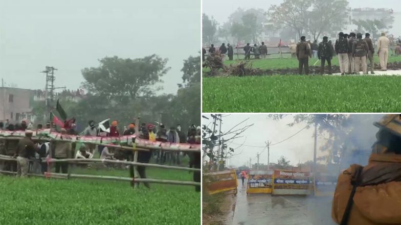 Farmers Allegedly Go on Rampage at Venue of Haryana CM Manohar Lal Khattar’s Event in Karnal, Stage Vandalised