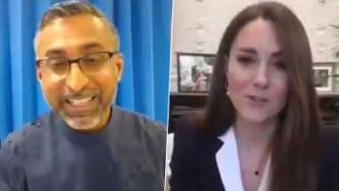 Kate Middleton Praises Vasu Lingappa, NHS Staffer Who Played Bon Jovi For Dying Patient As His Family Couldn't Be Around (Watch Viral Video)