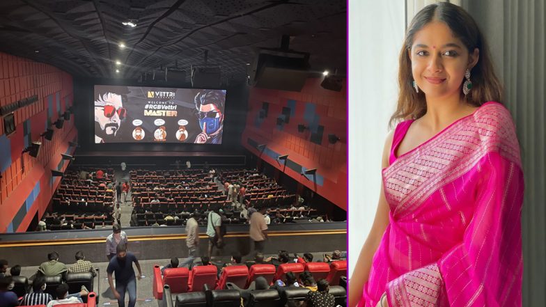 ‘Ithu #MasterPongal Da!’, Says Keerthy Suresh, Who Is Ecstatic To Watch Thalapathy Vijay And Vijay Sethupathi’s Film In Theatre