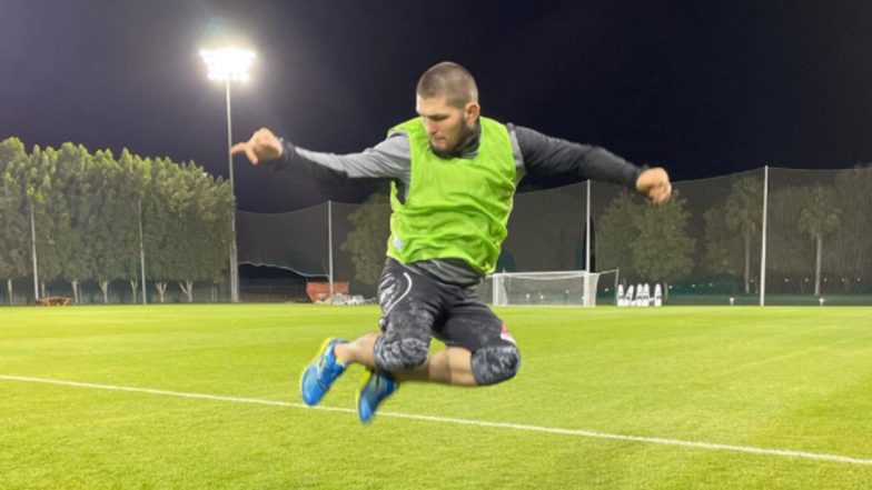 Khabib Nurmagomedov Displays His Football Skills While Playing Alongside Clarence Seedorf 