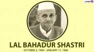 Lal Bahadur Shastri 55th Death Anniversary: Know Interesting Facts About the Second PM of India Who Coined the Slogan 'Jai Jawan, Jai Kisan'