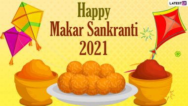 Makar Sankranti 2021 Wishes & Uttarayan HD Images: WhatsApp Stickers, GIF Greetings, Facebook Messages & SMS To Celebrate Festival Dedicated to Sun God