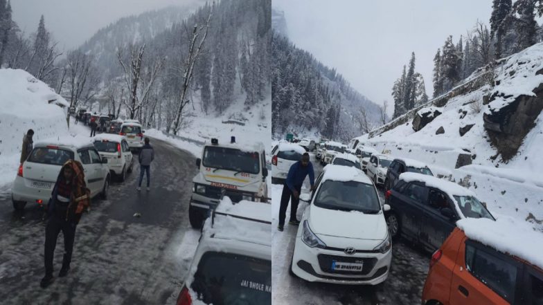 Himachal Pradesh: Over 500 Tourists Stranded in Manali Due to Snowfall, Rescue Operation Underway