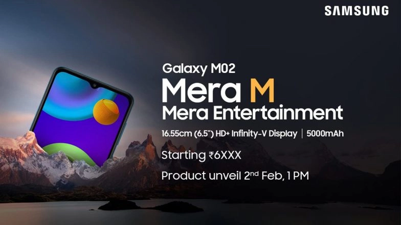 Samsung Galaxy M02 to Be Launched on February 2, 2021; Listed on Amazon India