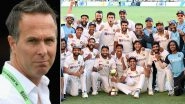 Michael Vaughan Brutally Roasted With Funny Memes for Wrong Prediction After India Register Historic Test Series Victory Over Australia