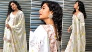 A Look at Mithila Palkar&rsquo;s Effortless Charm Wearing a Hand Painted Floral Kurta Vedika M Set!