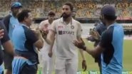 Mohammed Siraj Leads Team India Towards Dressing Room After Scalping Maiden Five-Wicket Haul in Brisbane (Watch Video)