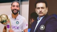 Indian Cricket Team Head Coach Ravi Shastri Praises Mohammed Siraj, Says &lsquo;He Is Find of Australia Tour&rsquo;