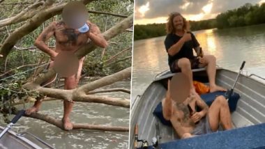 Naked Fugitive 'Living Off Snails' Rescued From Crocodile-Infested Mangroves in Australia, Watch Video