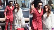 Varun Dhawan and Natasha Dalal Spotted At Mandwa Jetty! Newlyweds Happily Pose For Shutterbugs (View Pics)