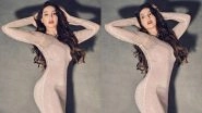 Nora Fatehi Flaunts Her Alluring Body in a Shiny Figure-Hugging Gown (View Pics)