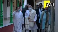 Netaji Subhas Chandra Bose 125th Birth Anniversary: PM Narendra Modi Arrives in Kolkata to Take Part in Freedom Fighter's Birth Anniversary Celebrations