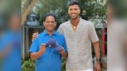 Washington Sundar Flaunts His 'Priceless Possessions', Shares Picture of his Father Holding Cricketer&rsquo;s Test Cap