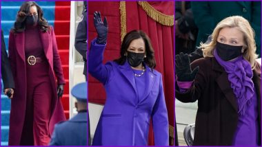 Why Purple on US Inauguration Day? Here's The Symbolism Behind Colour Choice of Kamala Harris, Michelle Obama, Hillary Clinton's Outfits For Joe Biden's Presidential Swearing-in Ceremony