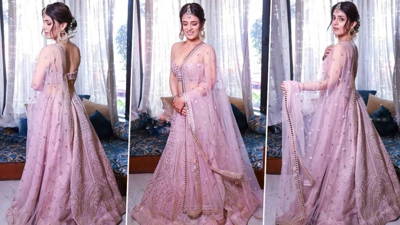 Radhika Madan in Falguni and Shane Peacock for Her Friend’s Wedding Festivities