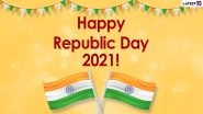 Creative Happy Republic Day 2021 Messages and HD Images: WhatsApp Stickers, Facebook Photos, Patriotic Quotes, Signal Greetings, SMS and Unique Ganatantra Diwas Wishes to Send on 26 January