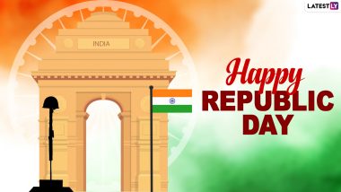 Indian Republic Day 2021 Wishes & HD Images: WhatsApp Stickers, Telegram GIF Greetings, Signal Photo Messages, Wallpapers, Quotes and SMS To Send on 26th January