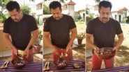 Salman Khan Turns Chef, Prepares Raw Onion Pickle and Lauds His Own Cooking Skills (Watch Video)