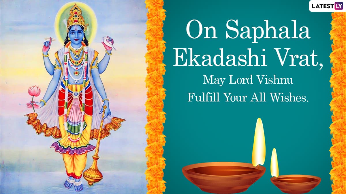 Saphala Ekadashi Vrat 2021 Wishes and WhatsApp Stickers: Lord Vishnu HD ...