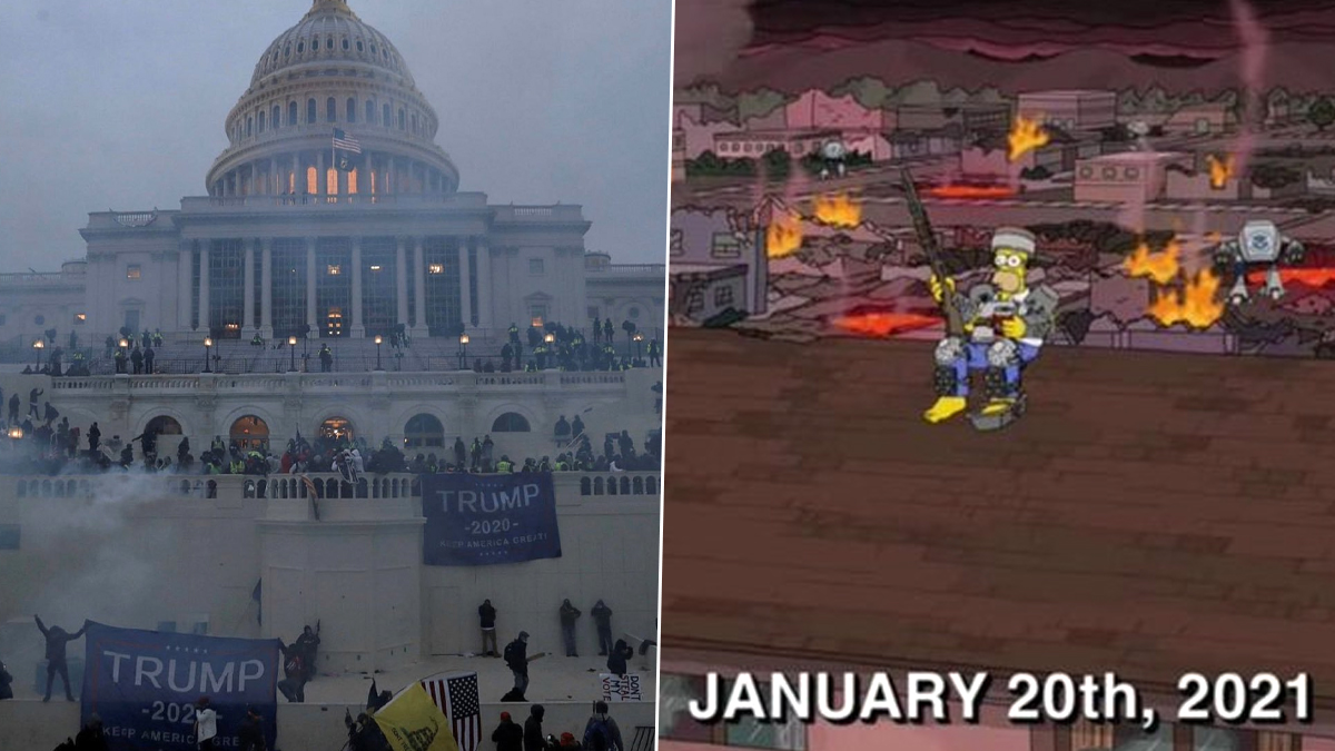 The Simpsons Prediction For January 21 Is Coming True Us Capitol Unrest Has People Turning To The Animated Series 21 Doomsday Episode Watch Video Latestly
