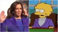 The Simpsons 'Predictions' Come True Again? Animated Show Predicted Kamala Harris' Purple Inauguration Outfit, Netizens Find Proof (Watch Video)