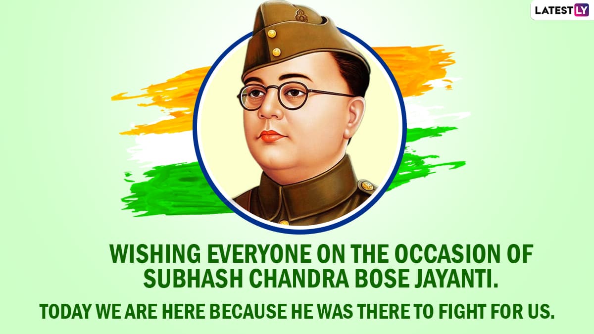 Subhas Chandra Bose Jayanti 2021 Greetings: WhatsApp Stickers ...