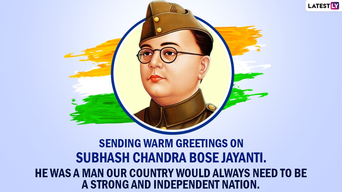 Subhas Chandra Bose Jayanti 2021 Greetings: WhatsApp Stickers ...