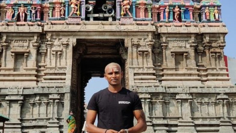 T Natarajan Visits Dhandayuthapani Swamy Temple in Palani, Tonsures Head for Thanksgiving to Lord Murugan