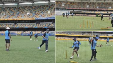 Team India Engaged in 'Unique' Fielding Drill at The Gabba Ahead of 4th Test Against Australia (Watch Video)