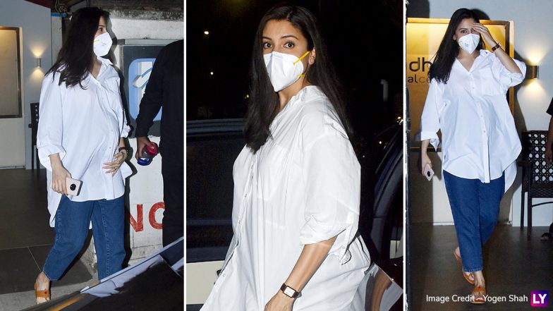 Anushka Sharma Dresses Up Classic Blue and White Outfit Combo