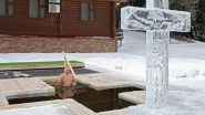 Vladimir Putin, Russian President Takes a Dip in Icy Waters as Believers Mark Orthodox Epiphany, View Pics