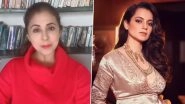 Urmila Matondkar Responds to Kangana Ranaut&rsquo;s Jibe Over the Former&rsquo;s Property Purchase Post Joining Shiv Sena (Watch Video)