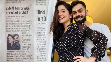 Virat Kohli-Anushka Sharma's Pic Appears in Newspaper Article About JeM Terrorists! Photo of This Alleged Misprint Goes Viral