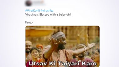 Virat Kohli and Anushka Sharma Welcome a Baby Girl, Joyous Netizens Congratulate Virushka With Funny Memes and Jokes