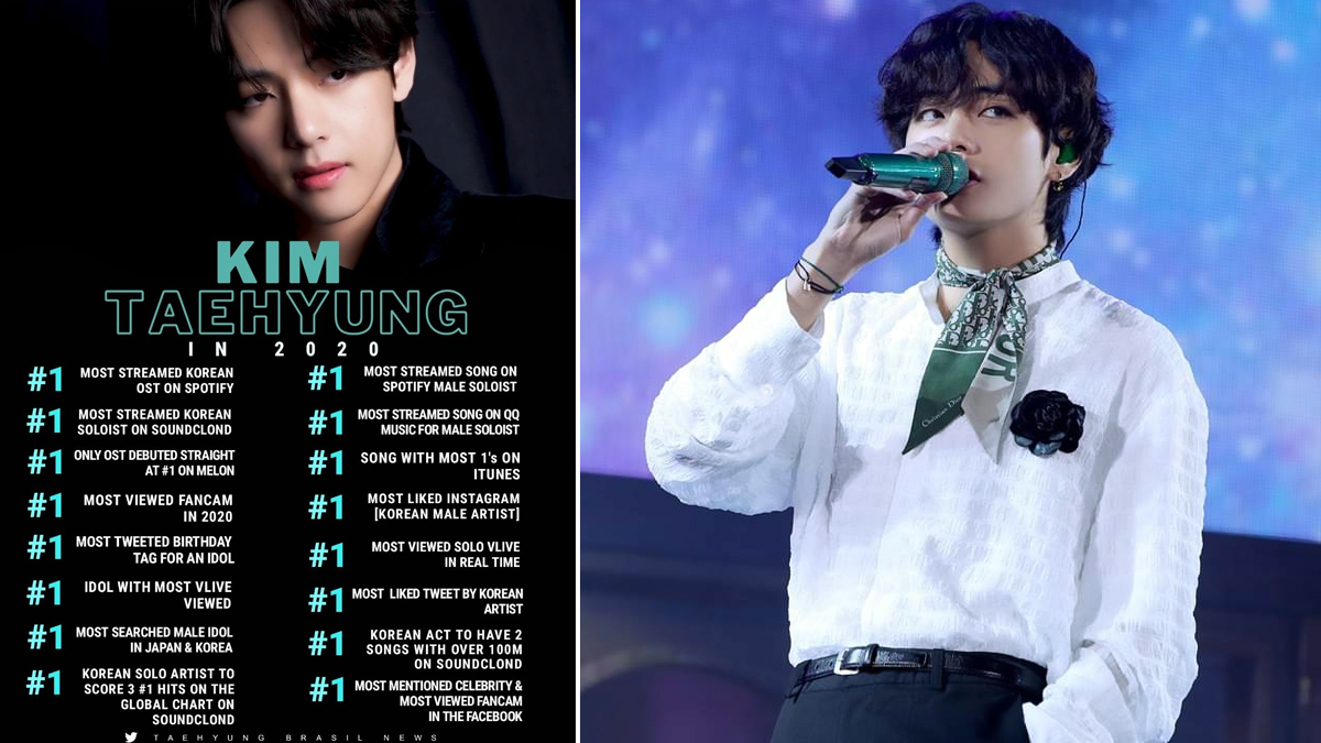 BTS' V Sets Most Records in 2020, Check List of Kim Taehyung's ...