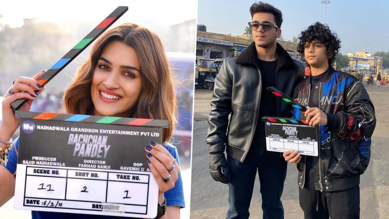 Akshay Kumar’s Bachchan Pandey Goes on Floor in Jaisalmer; Kriti Sanon, Sajid Nadiadwala’s Sons Give Clap for First Shot (View Pics)