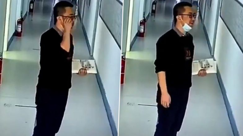 Tired Teacher in China Practices to Smile Before Entering the Classroom, Watch Video