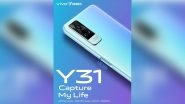 Vivo Y31 With 48MP Triple Rear Camera Setup Launched in India at Rs 16,490
