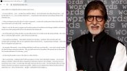 Amitabh Bachchan Calls 2020 An 'Odd Year', Reveals He Has Made 'No Resolve Or Resolution' For 2021