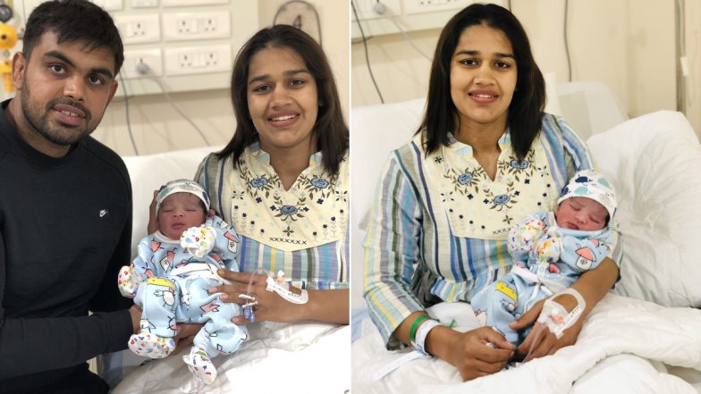 Babita Phogat, Vivek Suhag Welcome First Child Together, Wrestler Shares Pictures of Baby Boy