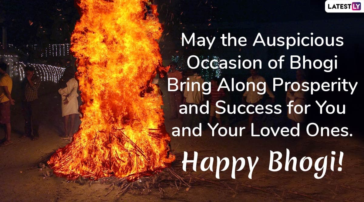 Happy Bhogi 2021 Wishes and Messages WhatsApp Stickers, Bhogi Pandigai