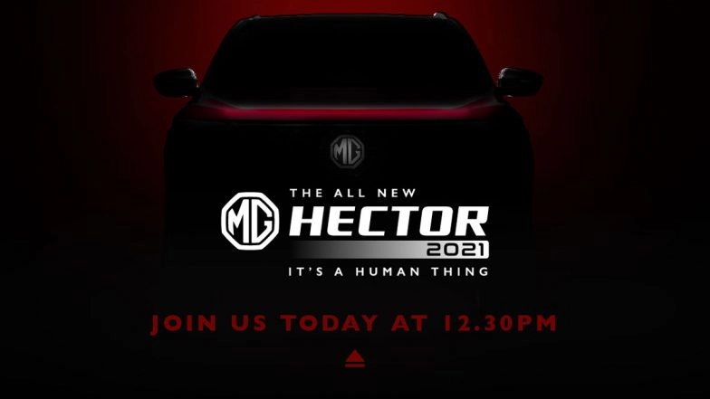 2021 MG Hector Facelift Launching Today in India; Watch LIVE Streaming of the Event Here