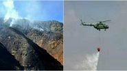 Dzukou Valley Wildfire: IAF Resumes Bambi Bucket Operation to Douse Fire in Dzukou Valley at Manipur-Nagaland Border