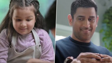 MS Dhoni and Ziva Feature in An Ad Together And The Father-Daughter Pair Is Too Cute for Words (Watch Video)