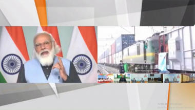 PM Narendra Modi Dedicates Rewari-Madar Section of Western Dedicated Freight Corridor to Nation