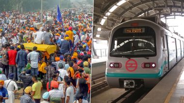 Farmers' Tractor Rally: DMRC Closes Entry And Exit Gates of Metro Stations on Several Lines After Agitation Turns Violent; Check Complete Details Here