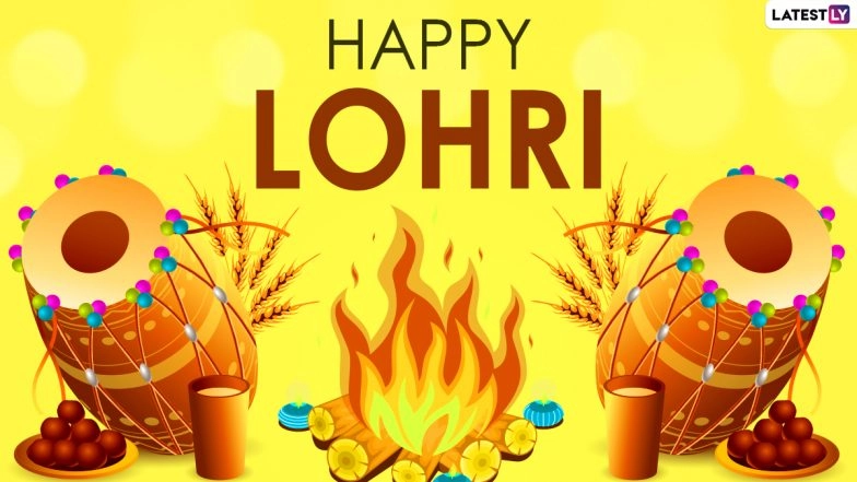Happy First Lohri 2021 Wishes for Newly Married Couple: WhatsApp Stickers, Romantic Messages, GIF Greetings, Quotes, HD Images and SMS To Celebrate the Day