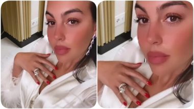 Cristiano Ronaldo and Georgina Rodriguez Engaged? CR7's Girlfriend Flaunts Sparkling Diamond Ring in her Social Media Post, Sparks Engagement Rumours Once Again