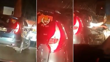 AIMIM MP Imtiaz Jaleel Shares Video of 'Shiv Sainiks' Brandishing Revolvers at Mumbai-Pune Expressway (Watch Video)